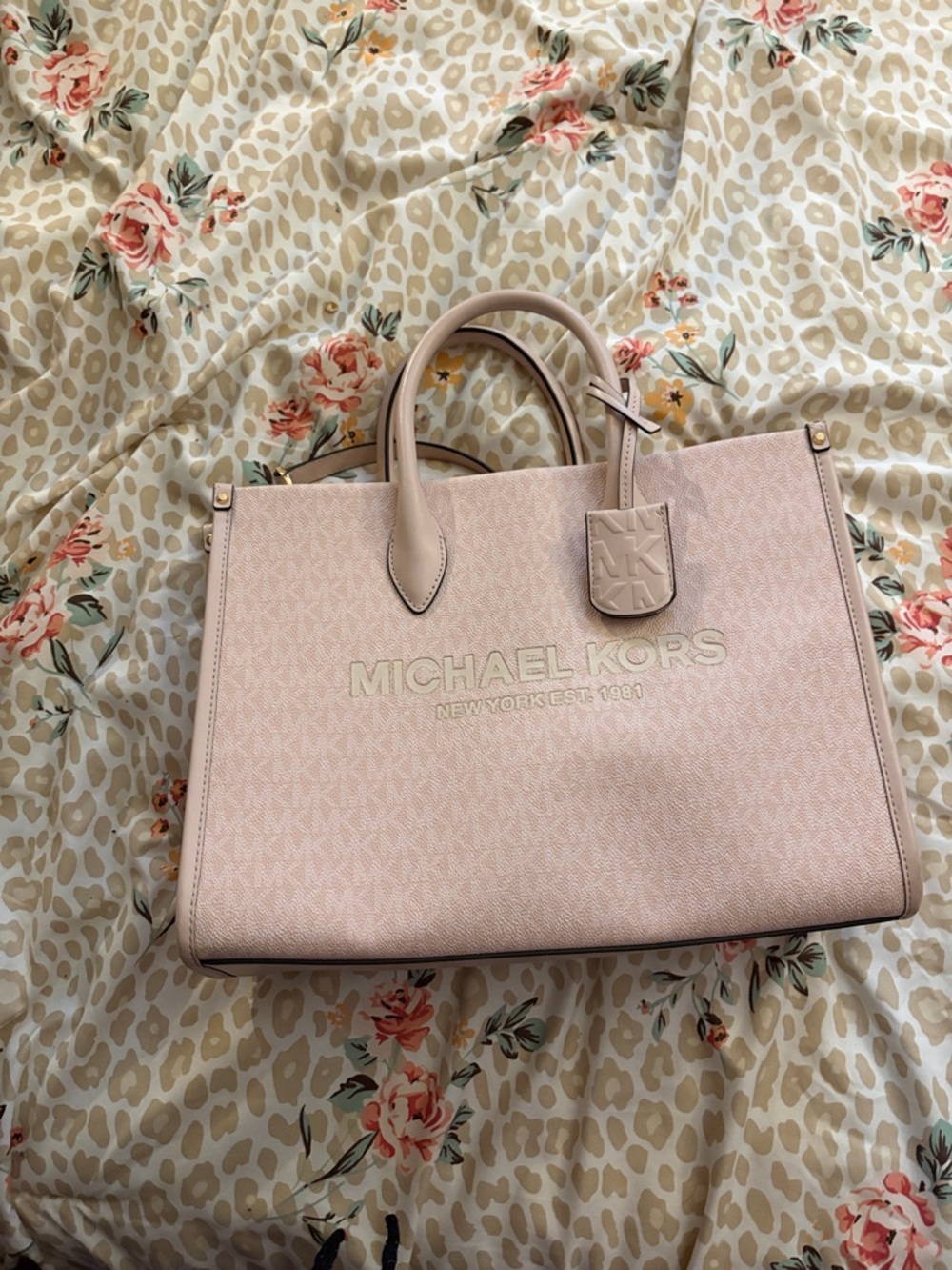 MICHAEL KORS Blush Pink Signature Tote